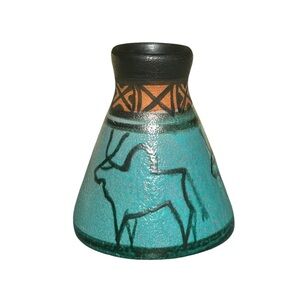 Artist signed studio pottery vase.